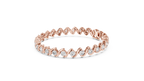 Wavelara Wave Ribbon Round Lab Grown Diamond Tennis Bracelet
