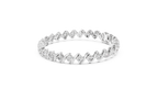 Wavelara Wave Ribbon Round Lab Grown Diamond Tennis Bracelet