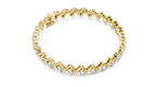 Wavelara Wave Ribbon Round Lab Grown Diamond Tennis Bracelet