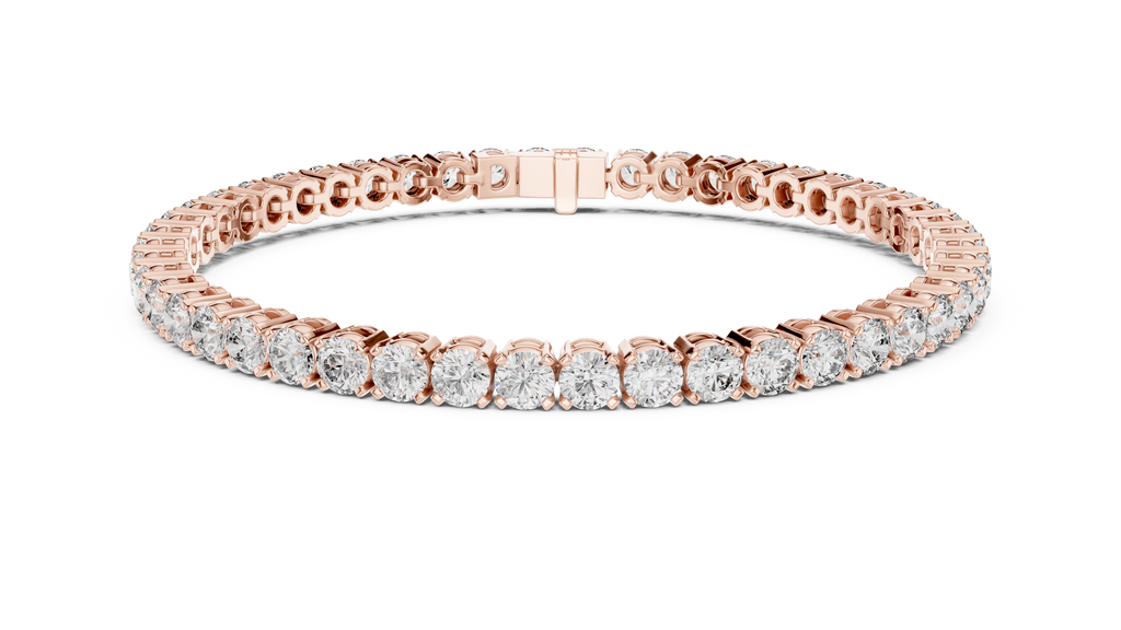 Rondelle Classic Round Lab Grown Diamond Tennis Bracelet