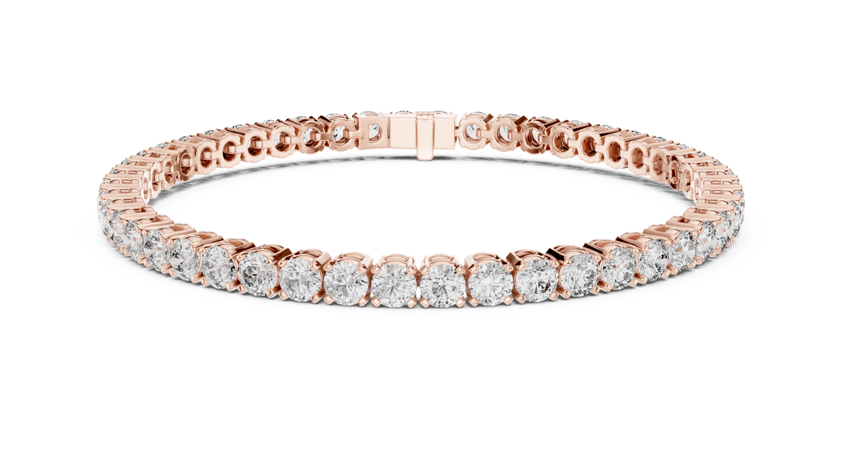 Rondelle Classic Round Lab Grown Diamond Tennis Bracelet