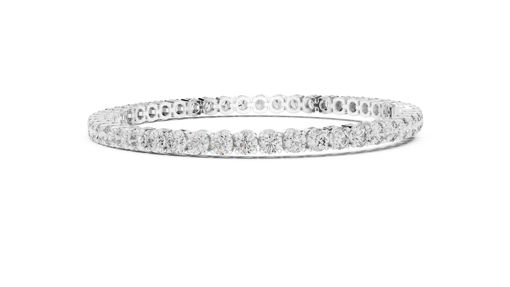 Rondelle Classic Round Lab Grown Diamond Tennis Bracelet