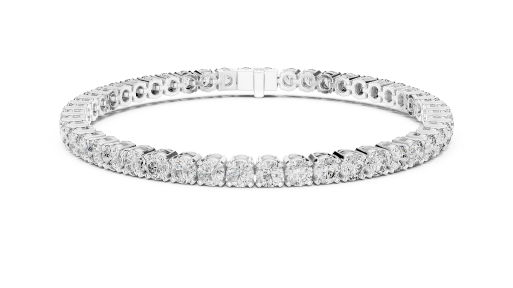 Rondelle Classic Round Lab Grown Diamond Tennis Bracelet