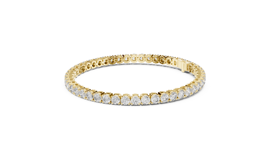 Rondelle Classic Round Lab Grown Diamond Tennis Bracelet