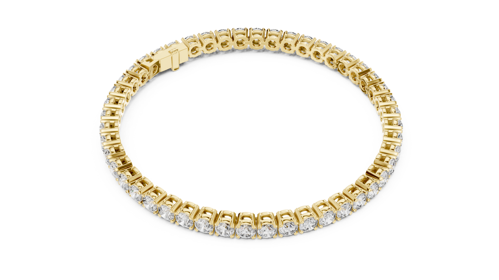 Rondelle Classic Round Lab Grown Diamond Tennis Bracelet