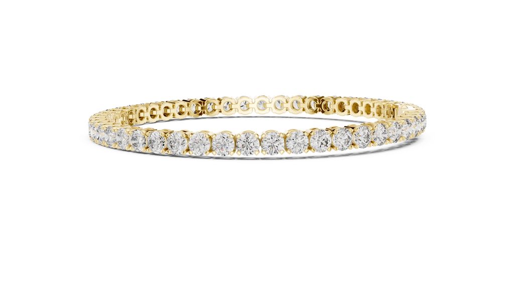 Rondelle Classic Round Lab Grown Diamond Tennis Bracelet