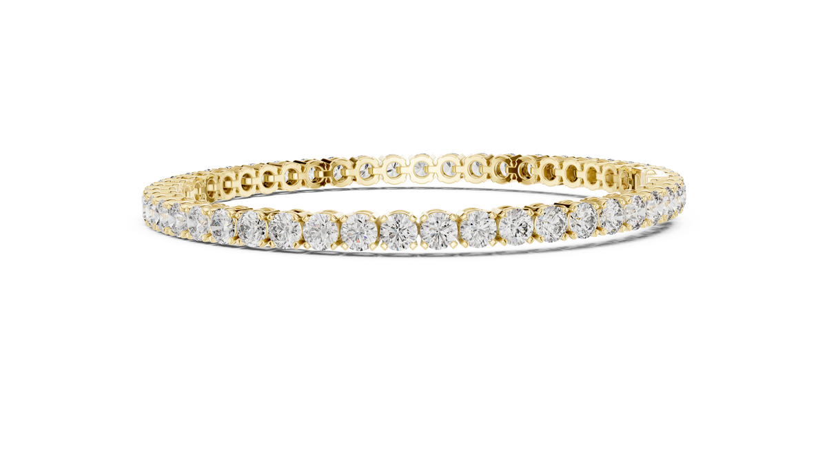 Rondelle Classic Round Lab Grown Diamond Tennis Bracelet