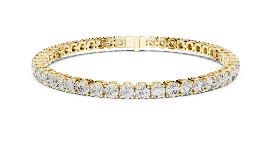 Rondelle Classic Round Lab Grown Diamond Tennis Bracelet