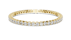 Rondelle Classic Round Lab Grown Diamond Tennis Bracelet