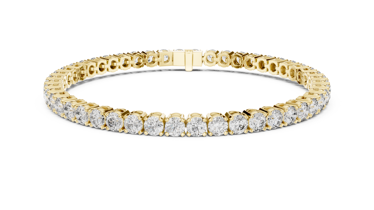 Rondelle Classic Round Lab Grown Diamond Tennis Bracelet