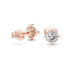 Belovia Heart Prong Cushion Cut Lab Grown Diamond Solitaire Studs
