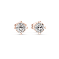 Cherelle Cushion Cut Heart Prong Lab Grown Diamond Solitaire Studs