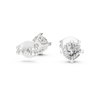 Cherelle Cushion Cut Heart Prong Lab Grown Diamond Solitaire Studs