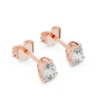 Droplette Pear Cut Solitaire Lab Grown Diamond Stud Earrings
