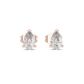 Droplette Pear Cut Solitaire Lab Grown Diamond Stud Earrings
