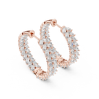 Marquisette Marquise Cut Lab Grown Diamond Inside-Out Hoop Earrings