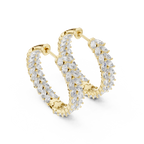 Marquisette Marquise Cut Lab Grown Diamond Inside-Out Hoop Earrings