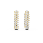 Marquisette Marquise Cut Lab Grown Diamond Inside-Out Hoop Earrings
