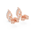 Navetine Marquise Cut Solitaire Lab Grown Diamond Stud Earrings