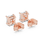 Sloane Princess Cut Lab Grown Diamond Solitaire Stud Earrings