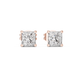 Sloane Princess Cut Lab Grown Diamond Solitaire Stud Earrings