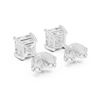 Sloane Princess Cut Lab Grown Diamond Solitaire Stud Earrings