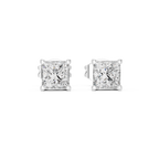 Sloane Princess Cut Lab Grown Diamond Solitaire Stud Earrings