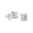 Sloane Princess Cut Lab Grown Diamond Solitaire Stud Earrings