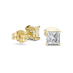 Sloane Princess Cut Lab Grown Diamond Solitaire Stud Earrings