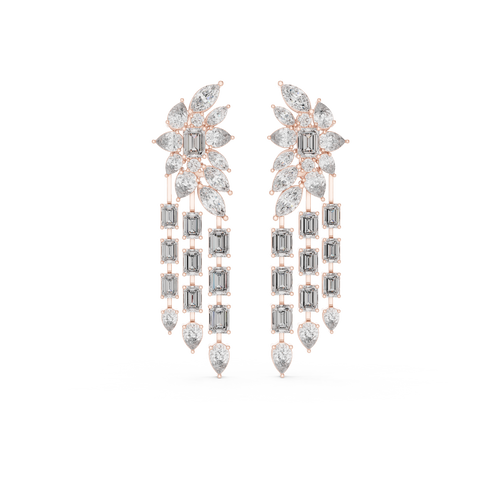 Aphrodite Lab Grown Diamond Waterfall Chandelier Earrings