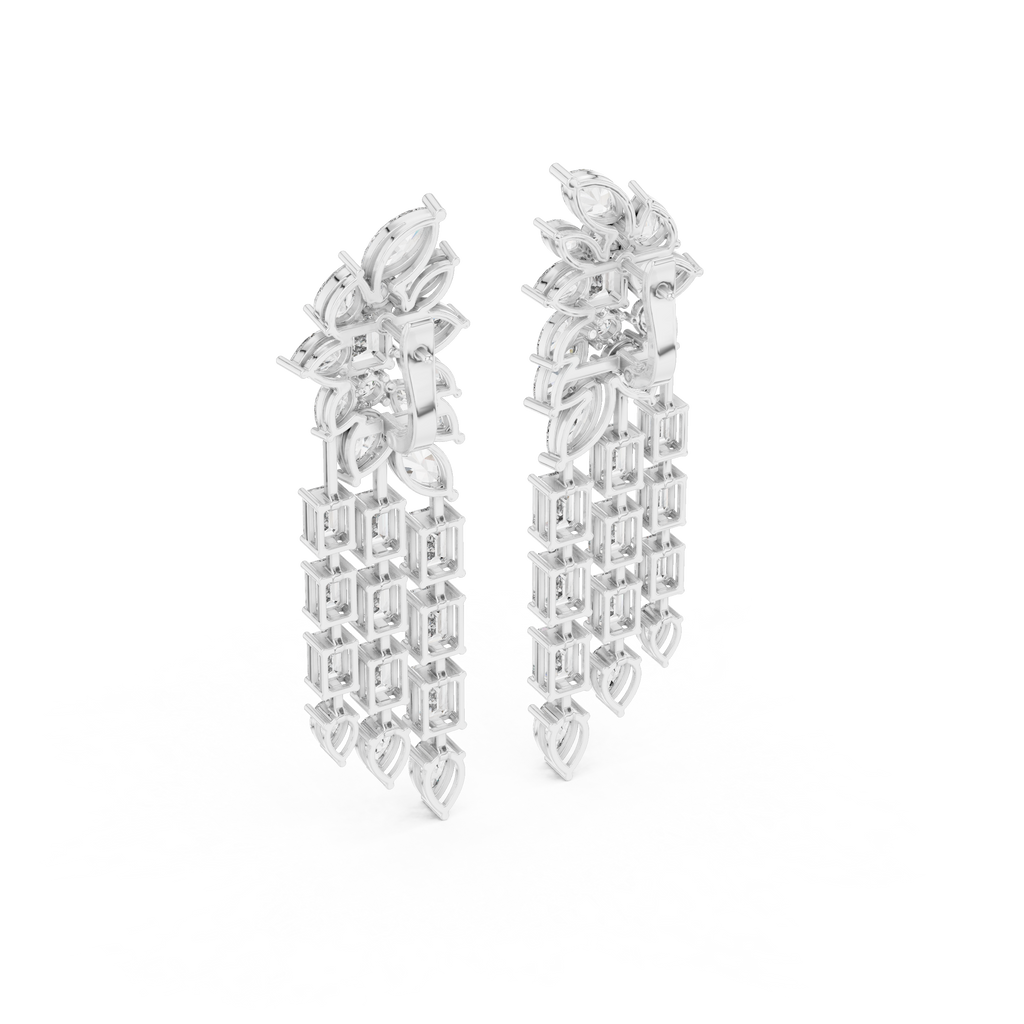 Aphrodite Lab Grown Diamond Waterfall Chandelier Earrings