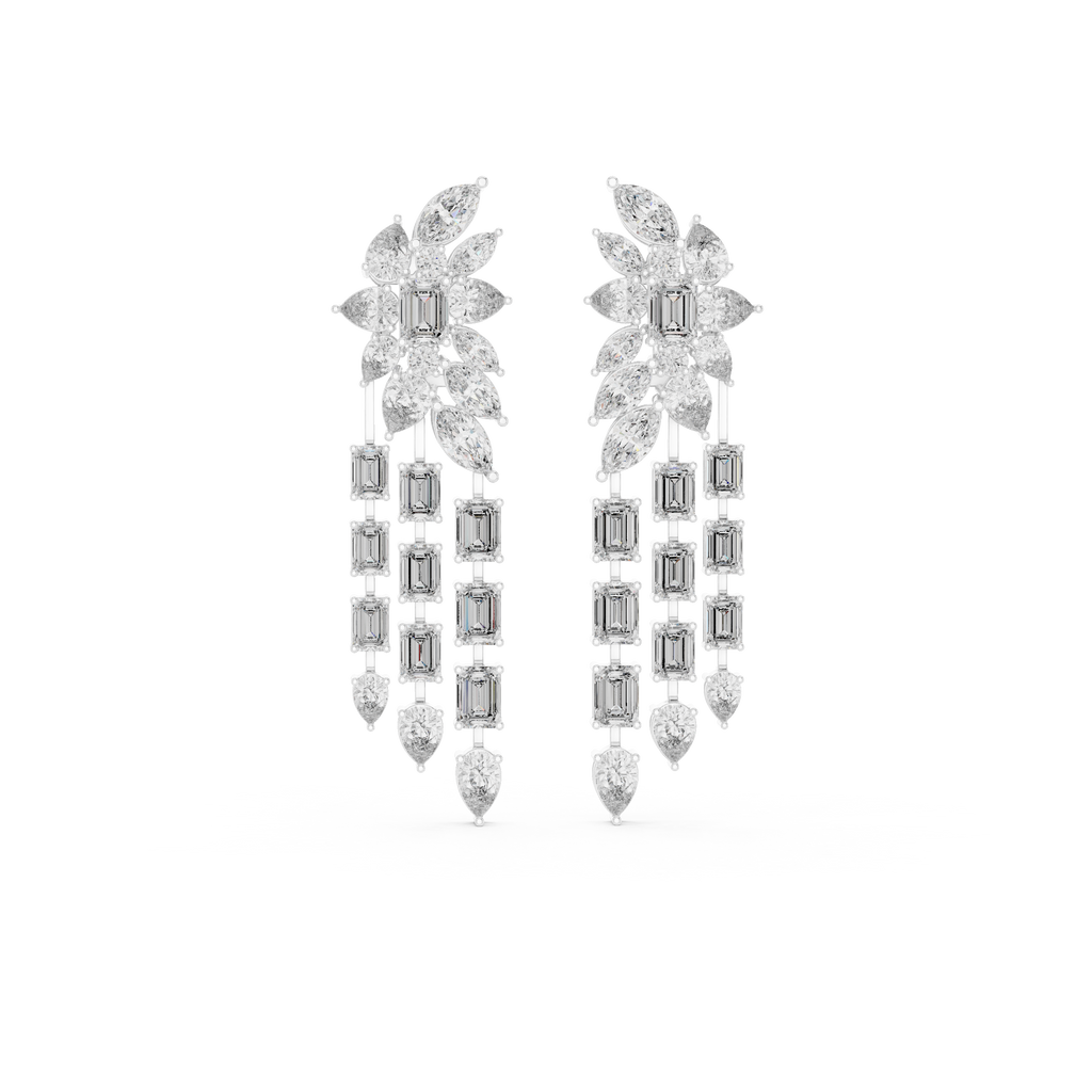 Aphrodite Lab Grown Diamond Waterfall Chandelier Earrings