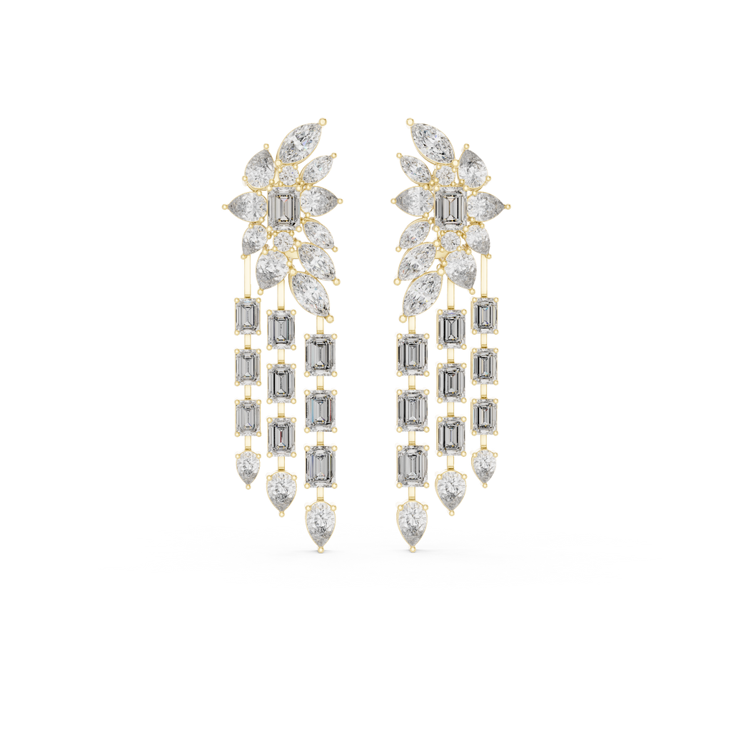 Aphrodite Lab Grown Diamond Waterfall Chandelier Earrings
