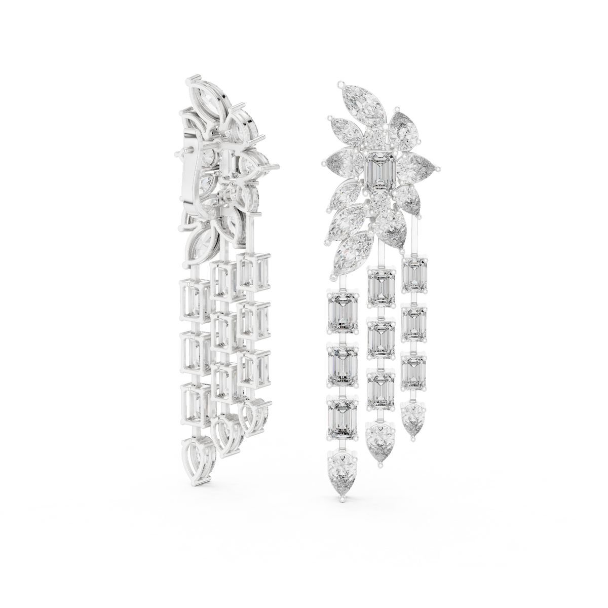 Aphrodite Lab Grown Diamond Waterfall Chandelier Earrings