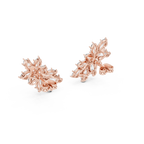 Calliope Marquise Cut Lab Grown Diamond Cluster Climber Earrings