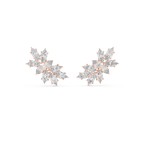 Calliope Marquise Cut Lab Grown Diamond Cluster Climber Earrings