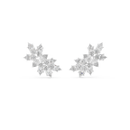 Calliope Marquise Cut Lab Grown Diamond Cluster Climber Earrings