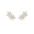 Calliope Marquise Cut Lab Grown Diamond Cluster Climber Earrings