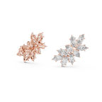 Calliope Marquise Cut Lab Grown Diamond Cluster Climber Earrings