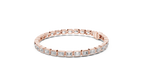 Emeraldine Emerald Cut Bezel Set Lab Grown Diamond Tennis Bracelet
