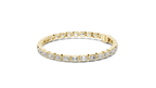 Emeraldine Emerald Cut Bezel Set Lab Grown Diamond Tennis Bracelet