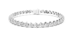 Sinuelle S-Link Round Lab Grown Diamond Tennis Bracelet