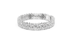 Wisteline Wide Cluster Lab Grown Diamond Statement Bracelet