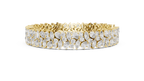 Wisteline Wide Cluster Lab Grown Diamond Statement Bracelet