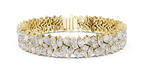 Wisteline Wide Cluster Lab Grown Diamond Statement Bracelet