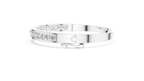 Channelle Channel Set Round Lab Grown Diamond Hinged Bangle Bracelet