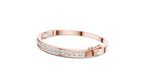 Glacielle Channel Set Round Lab Grown Diamond Hinged Bangle Bracelet