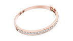 Glacielle Channel Set Round Lab Grown Diamond Hinged Bangle Bracelet