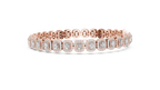 Halovere Radiant Cut Halo Lab Grown Diamond Tennis Bracelet