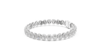 Halovere Radiant Cut Halo Lab Grown Diamond Tennis Bracelet